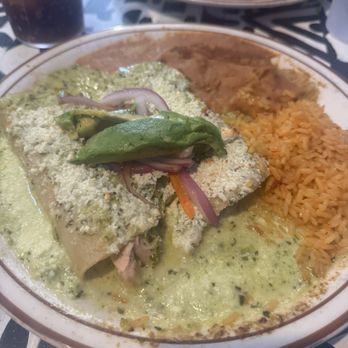 Palacio Cafe - Enchilada suizas (special) - Sandwiches Near Me - Santa Fe, New Mexico