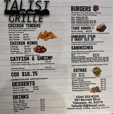 TALISI OLD TOWN GRILL - Updated August 2024 - 301 Barnett Blvd