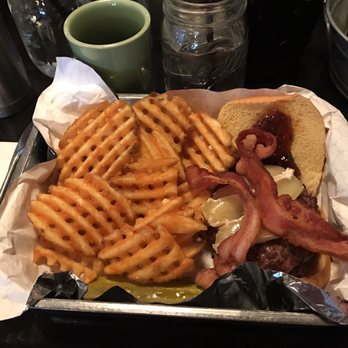 The Committed Pig - Baked Brie burger rare. - Breakfast & Brunch Near Me - Morristown, New Jersey The Committed Pig - Baked Brie burger rare. - Breakfast & Brunch Near Me - Morristown, New Jersey