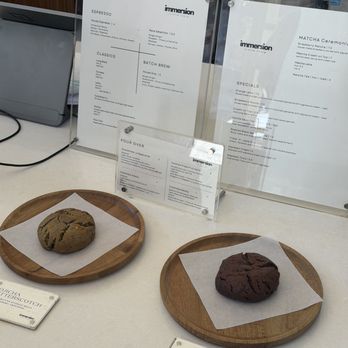 Immersion - menu - Coffee & Tea Near Me - San Diego, California