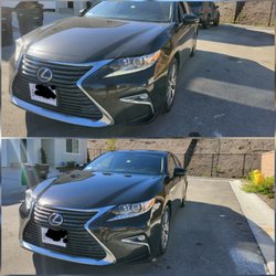 All About Auto Detailing - Before photo- Top, after photo- Bottom