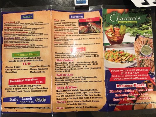 Menu photo 4 Cilantro's Mexican Restaurant Sacramento, CA Menu photo 4 Cilantro's Mexican Restaurant Sacramento, CA