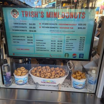 Trish's Mini Donuts - Trish's mini donuts menu August 2025 prices. - Donuts Near Me - San Francisco, California Trish's Mini Donuts - Trish's mini donuts menu August 2025 prices. - Donuts Near Me - San Francisco, California