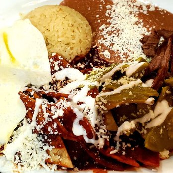 Cafe De Olla - Chilequiles with Carne Asada - American Near Me - Monrovia, California Cafe De Olla - Chilequiles with Carne Asada - American Near Me - Monrovia, California