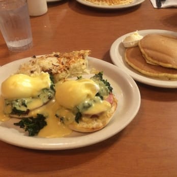 Millbrae Pancake House - Eggs florentine w/ 2 stack of pancakes on the side - American Near Me - Millbrae, California Millbrae Pancake House - Eggs florentine w/ 2 stack of pancakes on the side - American Near Me - Millbrae, California