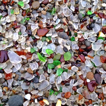 Glass Beach - You can dig you hand down as far as it will go and come up with 90% glass - Beaches Near Me Glass Beach - You can dig you hand down as far as it will go and come up with 90% glass - Beaches Near Me