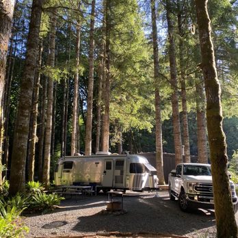 Elkamp - Site 2 Beautiful view of bridge and soaring trees. - Campgrounds Near Me - Mineral, Washington