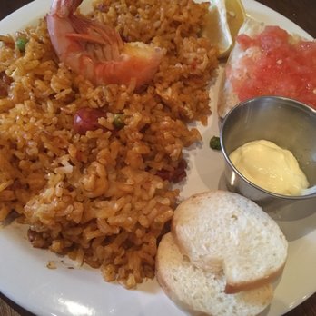 Toro Kitchen + Bar - Restaurant week lunch entree: paella with pan tomate... mostly rice - Tapas Bars Near Me - San Antonio, Texas Toro Kitchen + Bar - Restaurant week lunch entree: paella with pan tomate... mostly rice - Tapas Bars Near Me - San Antonio, Texas