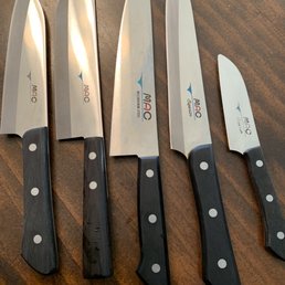 Mac knives are the best. Had these for several years and still very very sharp. Mac knives are the best. Had these for several years and still very very sharp.