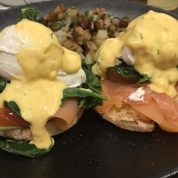 Blu Jam Cafe - Norwegian Benedict. Needed salt and love 2/5 - Breakfast & Brunch Near Me - Los Angeles, California