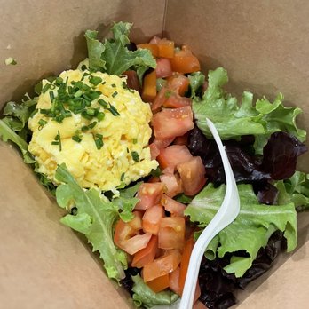 Egghead Sando Cafe - Egghead salad (bacon on the side) - Breakfast & Brunch Near Me - San Jose, California Egghead Sando Cafe - Egghead salad (bacon on the side) - Breakfast & Brunch Near Me - San Jose, California
