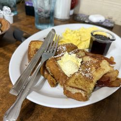 CC's Cafe - French toast, scrambled eggs