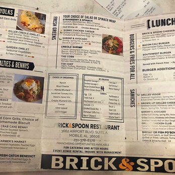 Brick & Spoon Mobile - Menu - Southern Near Me - Mobile, Alabama