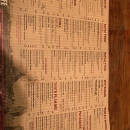English Menu