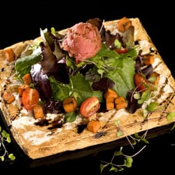 Done To Your Taste Catering & Events - DTYT Goat Cheese Pastry and Tomato Sorbet Salad.