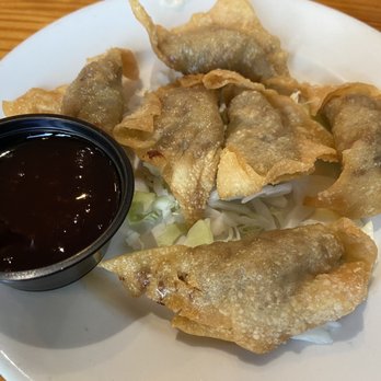 Back Home In Lahaina - Fried Wontons ($4.59) filled with homemade Portuguese Sausage - Hawaiian Near Me - Carson, California Back Home In Lahaina - Fried Wontons ($4.59) filled with homemade Portuguese Sausage - Hawaiian Near Me - Carson, California