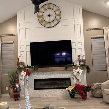 Evans Construction & Design - Tv / fireplace wall - General Contractors Near Me
