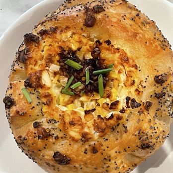 Flour Bakery + Café - corn chili cheddar bialy - Bakeries Near Me - Boston, Massachusetts