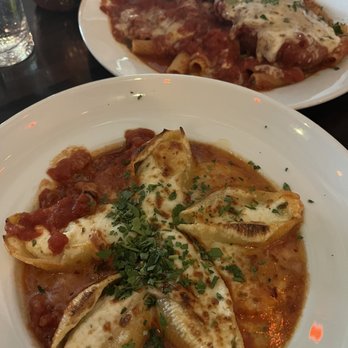 Bigalora - ricotta stuffed shells and eggplant parmesan - Pizza Near Me - Royal Oak, Michigan Bigalora - ricotta stuffed shells and eggplant parmesan - Pizza Near Me - Royal Oak, Michigan