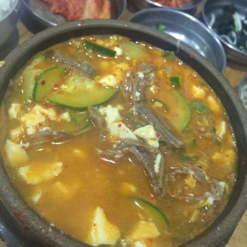 Spoon - Beef tofu soup - Korean Near Me - Berkeley, California Spoon - Beef tofu soup - Korean Near Me - Berkeley, California