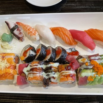 Sushi U - Yummy Yummy, Tiger, Crazy Summer, Crazy Tuna Roll and Nigiri pieces are Octopus, Shrimp, White Tuna, Salmon and Tuna - Sushi Bars Near Me - Crystal Lake, Illinois Sushi U - Yummy Yummy, Tiger, Crazy Summer, Crazy Tuna Roll and Nigiri pieces are Octopus, Shrimp, White Tuna, Salmon and Tuna - Sushi Bars Near Me - Crystal Lake, Illinois