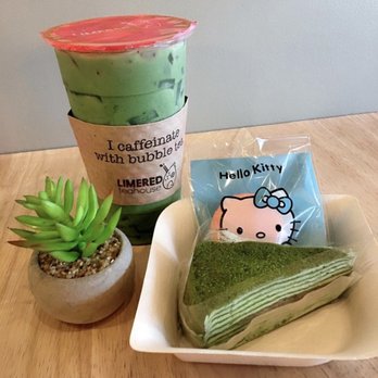 LimeRed Tea House - Matcha crepe, macaroon, matcha latte - Coffee & Tea Near Me - Boston, Massachusetts