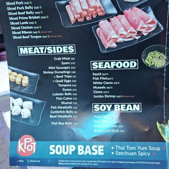 KPOT Korean BBQ & Hot Pot - Menu - Barbeque Near Me - Columbus, Ohio KPOT Korean BBQ & Hot Pot - Menu - Barbeque Near Me - Columbus, Ohio