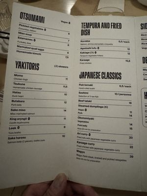 Menu photo 1 Honō Izakaya Quebec City, QC Menu photo 1 Honō Izakaya Quebec City, QC