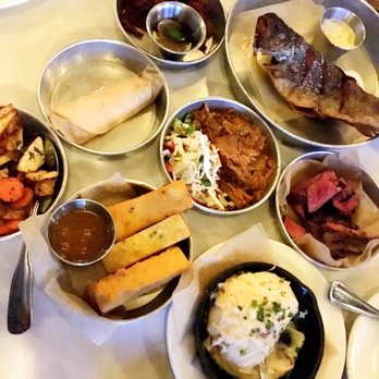 Work & Class - A nice spread of meats and sides! - New American Near Me - Denver, Colorado