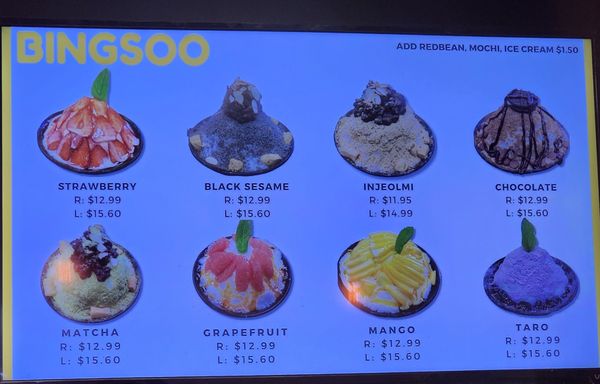Menu photo 3 BingSoo House La Palma, CA Menu photo 3 BingSoo House La Palma, CA