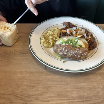 Lumberjacks Restaurant - Pot roast w baked potato and stuffing. - Breakfast & Brunch Near Me - Yuba City, California Lumberjacks Restaurant - Pot roast w baked potato and stuffing. - Breakfast & Brunch Near Me - Yuba City, California