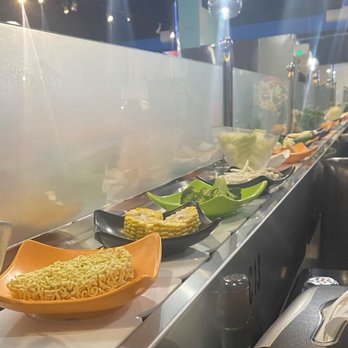 Boil Spot - Conveyor belt of ingredients - Korean Near Me - Tampa, Florida