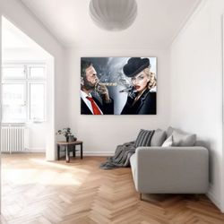 Oksana Tanasiv - Dollar Art series on display at the customer's house. Original unique oil paintings, art for sale
