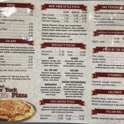Brooklyn Pizzeria - Menu 12/2023