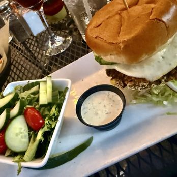 The Proper Pig - Veggie burger and salad - Beer Bar Near Me - Waterville, Maine The Proper Pig - Veggie burger and salad - Beer Bar Near Me - Waterville, Maine