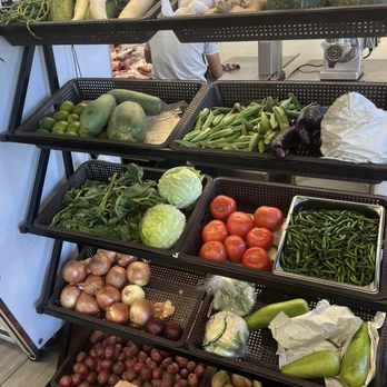 Amar Bangla - a display of fresh produce - International Grocery Near Me - Los Angeles, California