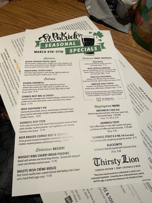 Menu photo 7 Thirsty Lion - SanTan Village Gilbert, AZ Menu photo 7 Thirsty Lion - SanTan Village Gilbert, AZ