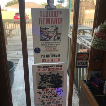 Tasty Wavez - Pee wee Herman's bike reward poster and Run dmc poster - Shaved Ice Near Me - Corpus Christi, Texas