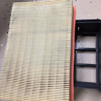 Edgestone Automotive - Item5- the actual air filter removed from the vehicle that Edgestone said was "dirty"- no dirt appears. - Auto Repair Near Me - Austin, Texas