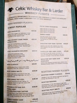 Menu photo 4 Celtic Whiskey Bar & Larder Killarney, KY