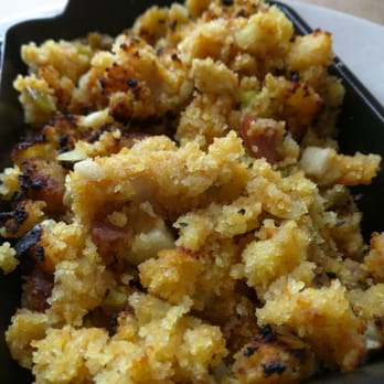 Fenton Fire Hall - Amazing cornbread stuffing with apple chunks, onions and hot links - New American Near Me - Fenton, Michigan Fenton Fire Hall - Amazing cornbread stuffing with apple chunks, onions and hot links - New American Near Me - Fenton, Michigan