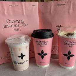 Jasmine apple milk tea, osmanthus milk tea, snowy jasmine