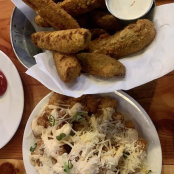 Backwoods Brewing - Parm tater tots were so good. Fried pickles were a solid choice. - Breweries Near Me - Portland, Oregon Backwoods Brewing - Parm tater tots were so good. Fried pickles were a solid choice. - Breweries Near Me - Portland, Oregon