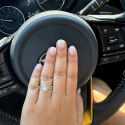 Luxe Nail Spa - Acrylic nails (pink and white)