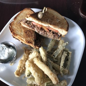 Ji-Roz - Grilled Lamb Melt Lunch with zucchini fries - Greek Near Me - Greenville, South Carolina