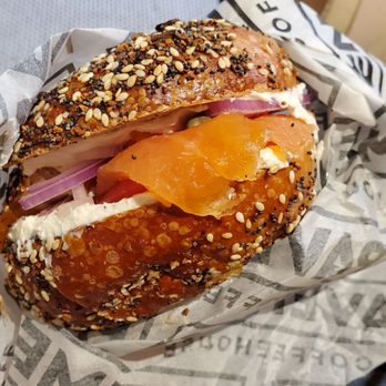 Pavement Coffeehouse - Lox on everything bagel - Coffee & Tea Near Me - Boston, Massachusetts Pavement Coffeehouse - Lox on everything bagel - Coffee & Tea Near Me - Boston, Massachusetts