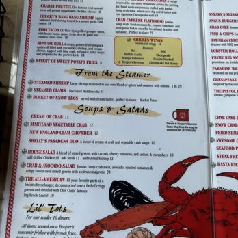 Sneaky Pete's - Menu - Seafood Near Me - Ocean City, Maryland