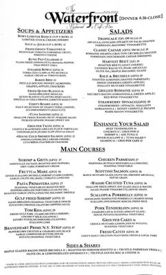 Menu photo 8 The Waterfront Restaurant Anna Maria, FL Menu photo 8 The Waterfront Restaurant Anna Maria, FL