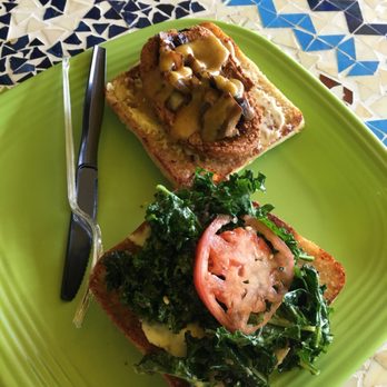 Kale Cafe Juice Bar & Vegan Cuisine - This is the chicken less agave sandwich - Vegan Near Me - Daytona Beach, Florida Kale Cafe Juice Bar & Vegan Cuisine - This is the chicken less agave sandwich - Vegan Near Me - Daytona Beach, Florida