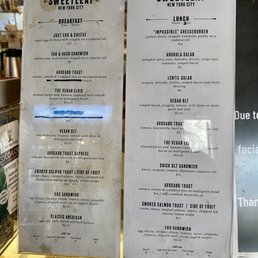 Food menu Food menu